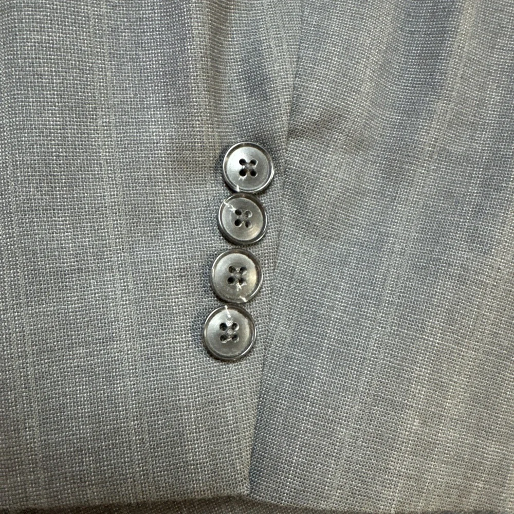 Vintage Corbin Men's Gray Plaid Wool Suit 44L Pants 36 x 33 USA Union Made